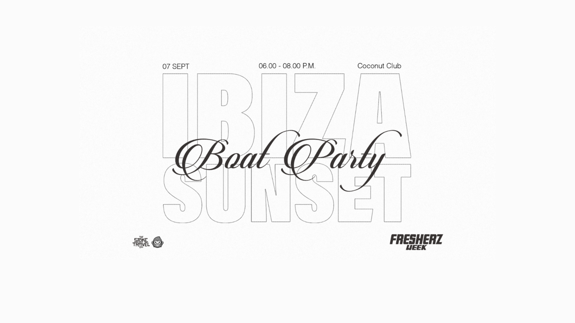 FRESHERZ: Ibiza Sunset Boat Party