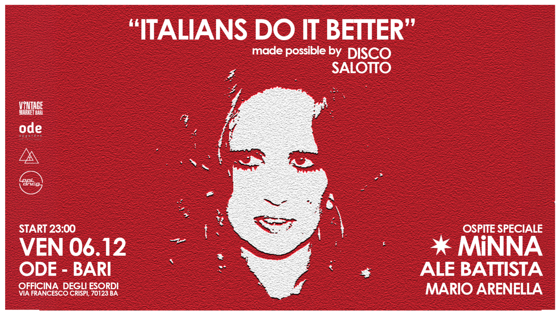 VEN 06.12 | DISCO SALOTTO @ ODE BARI image