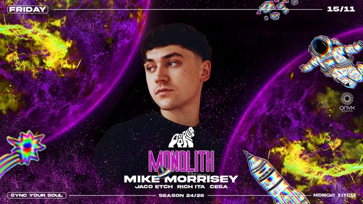 Cover for event: Fri 15.11 • w/ MIKE MORRISEY • Free Entry until 01.00