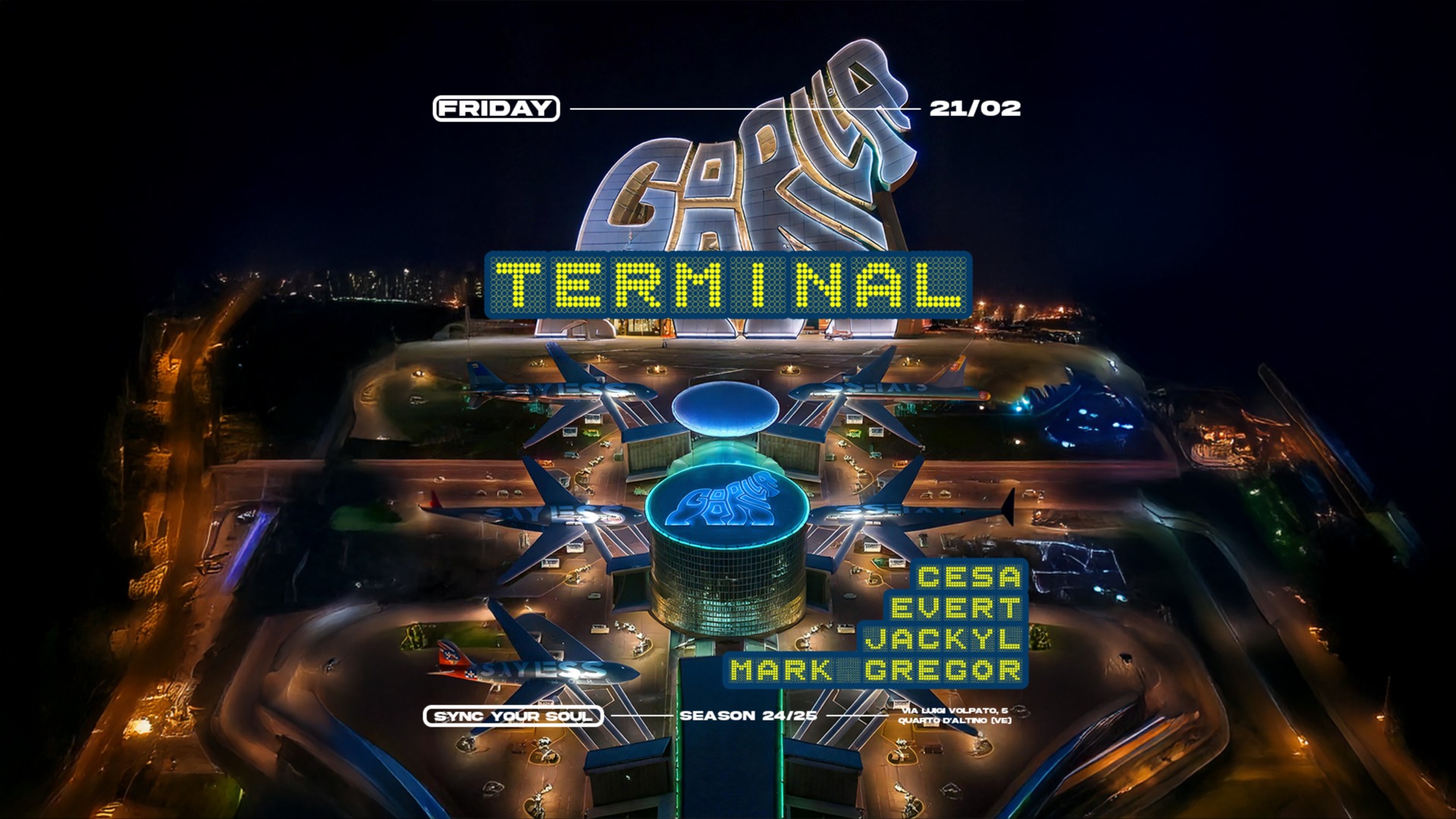 Fri 21.02 • TERMINAL • Free Entry entro 00:30