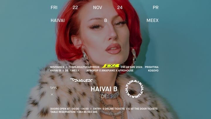 Cover for event: Fri. 22.11 | KULTURA: HAIVAI B [DE]