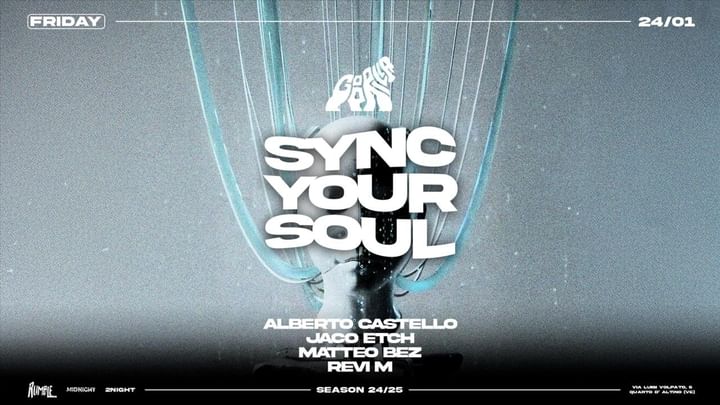 Cover for event: Fri 24.01 • SYNC YOUR SOUL • • Free Entry entro 00:30