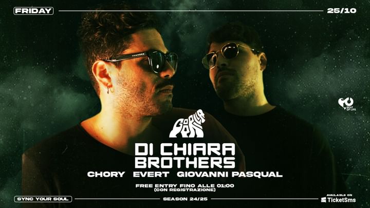 Cover for event: Fri 25.10 • Di Chiara Brothers • Free Entry until 01.00