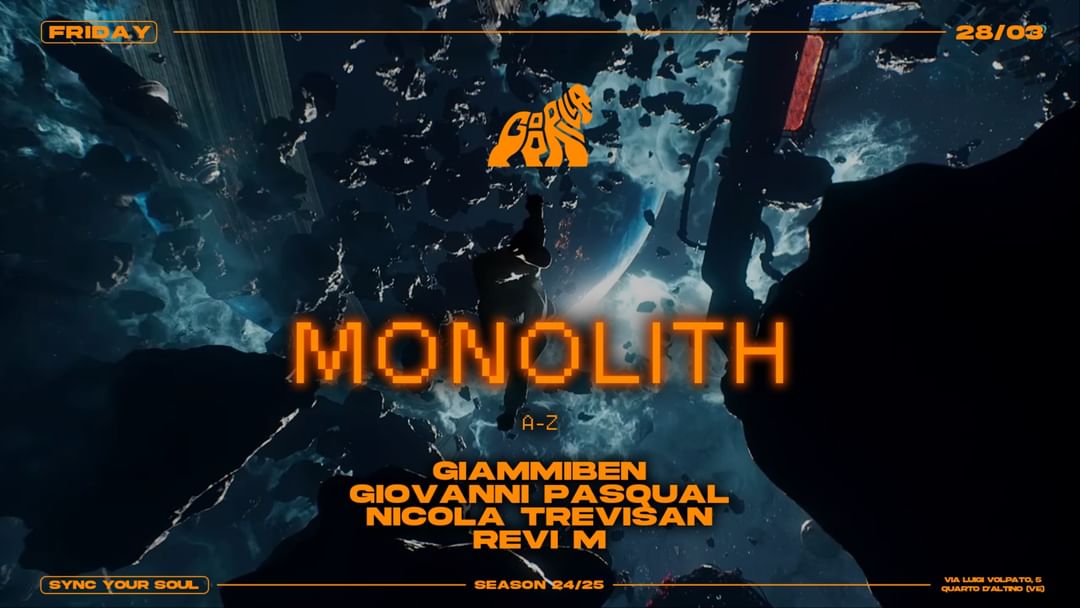 Cartell de l'esdeveniment Fri 28.03 • Monolith • Free Entry entro 00:30
