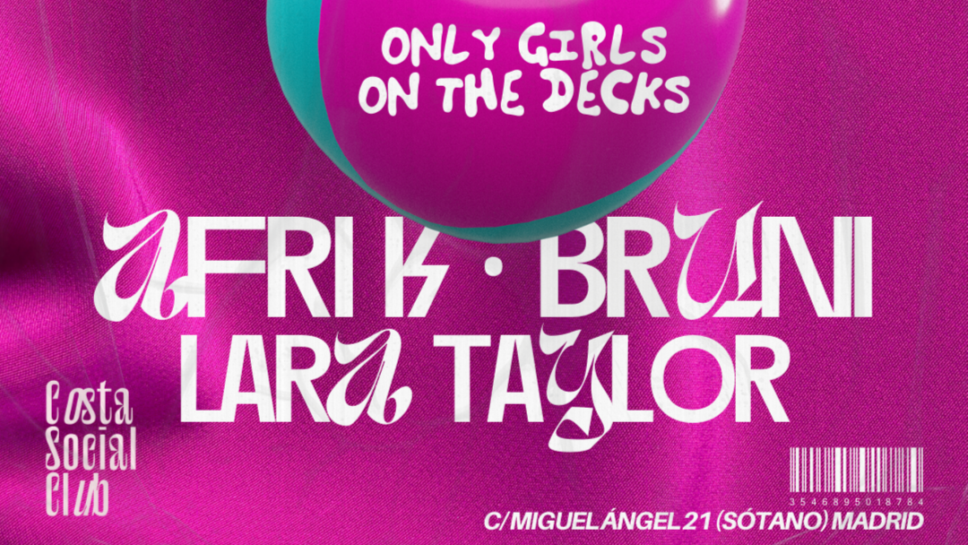 Friday 14th "Only Girls on the Decks" @ Costa Social Club image