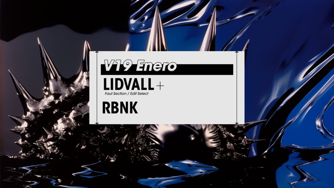 Capa do evento Friday 19/01 // LIDVALL (Faut Section / Edit Select) + RBNK en Club Gordo