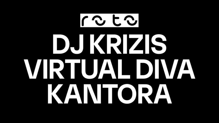 Cover for event: Friday 29/03 DJ KRIZIS + VIRTUAL DIVA + KANTORA CLUB  // ROTO en Goldens
