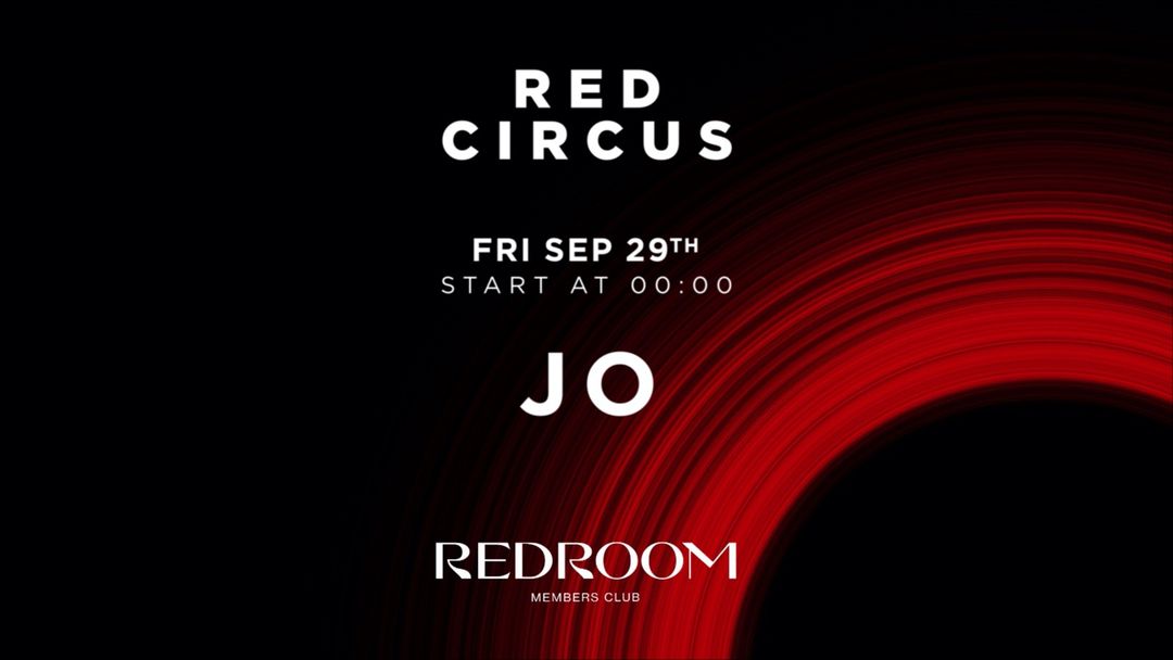 Friday 29th Sept Red Circus @ Red Room Milano-Eventplakat