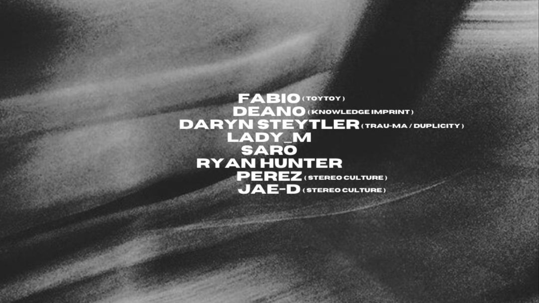 Friday 31.05 w/ Fabio, Deano, Daryn Steytler & Friends image