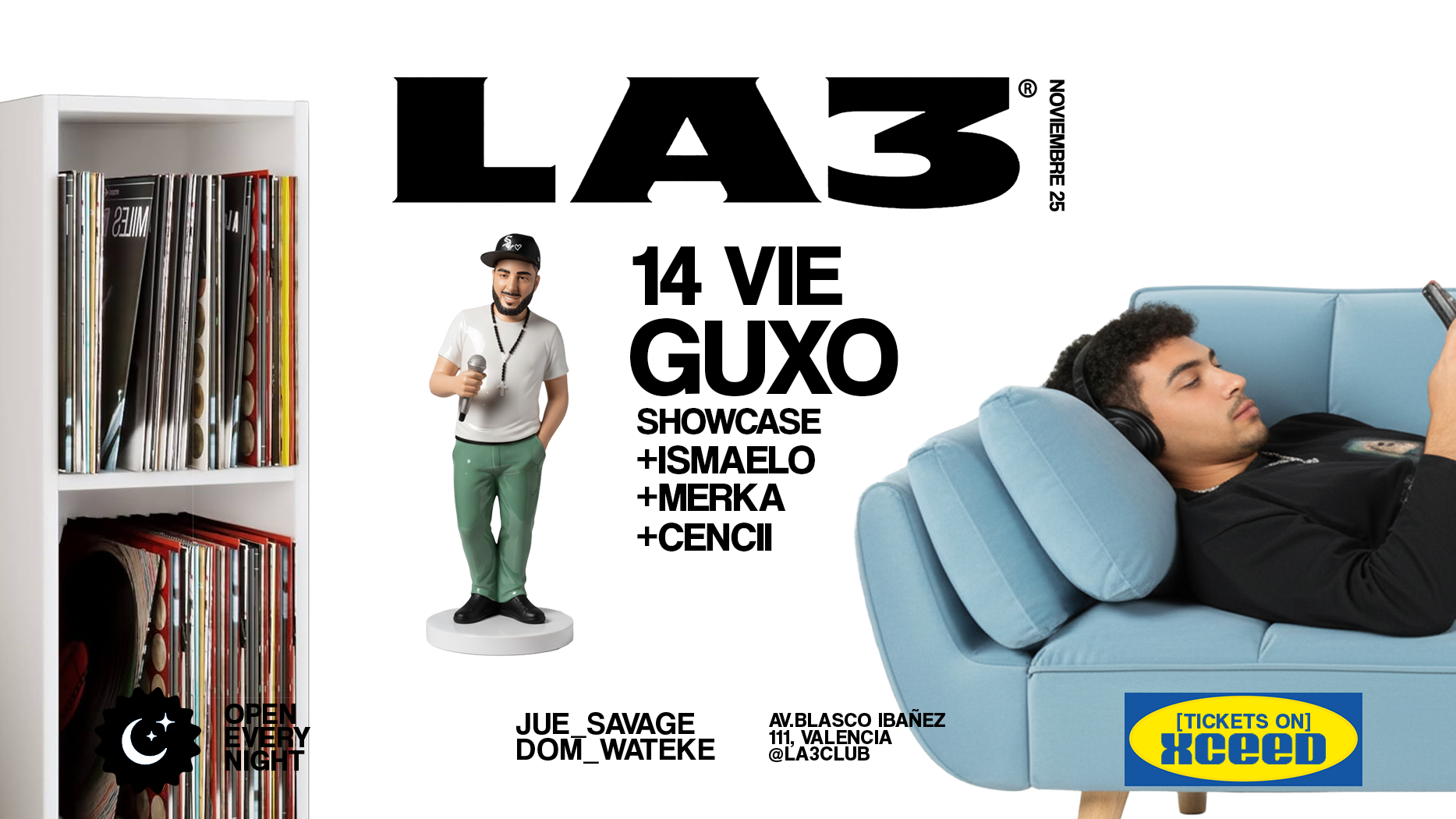 FRIDAY/VIERNES | GUXO Showcase + Merka + Cencii + Ismaelo image