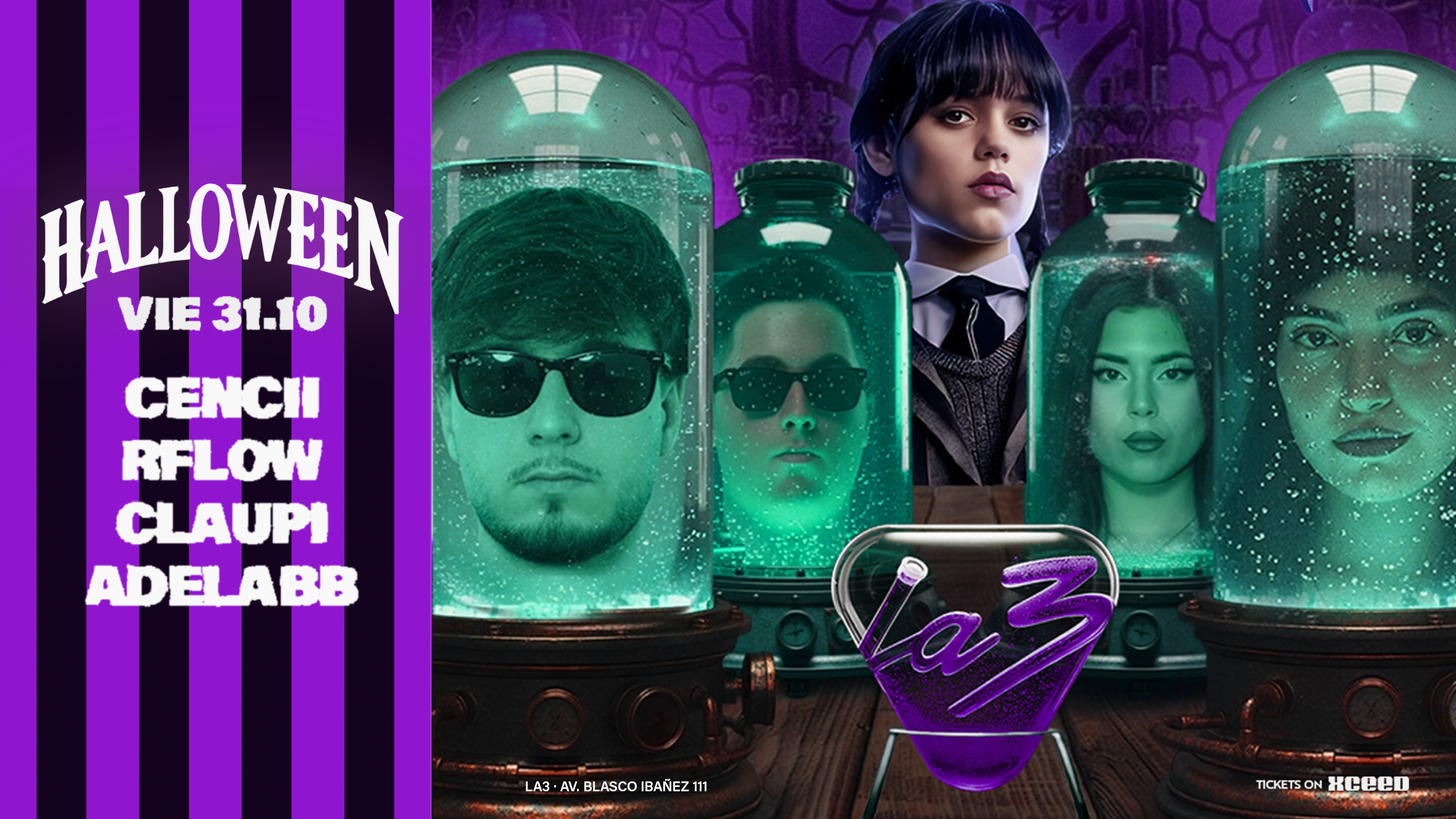 FRIDAY/VIERNES | HALLOWEEN | CENCII + CLAUPI + ADELA BB + R-FLOW image