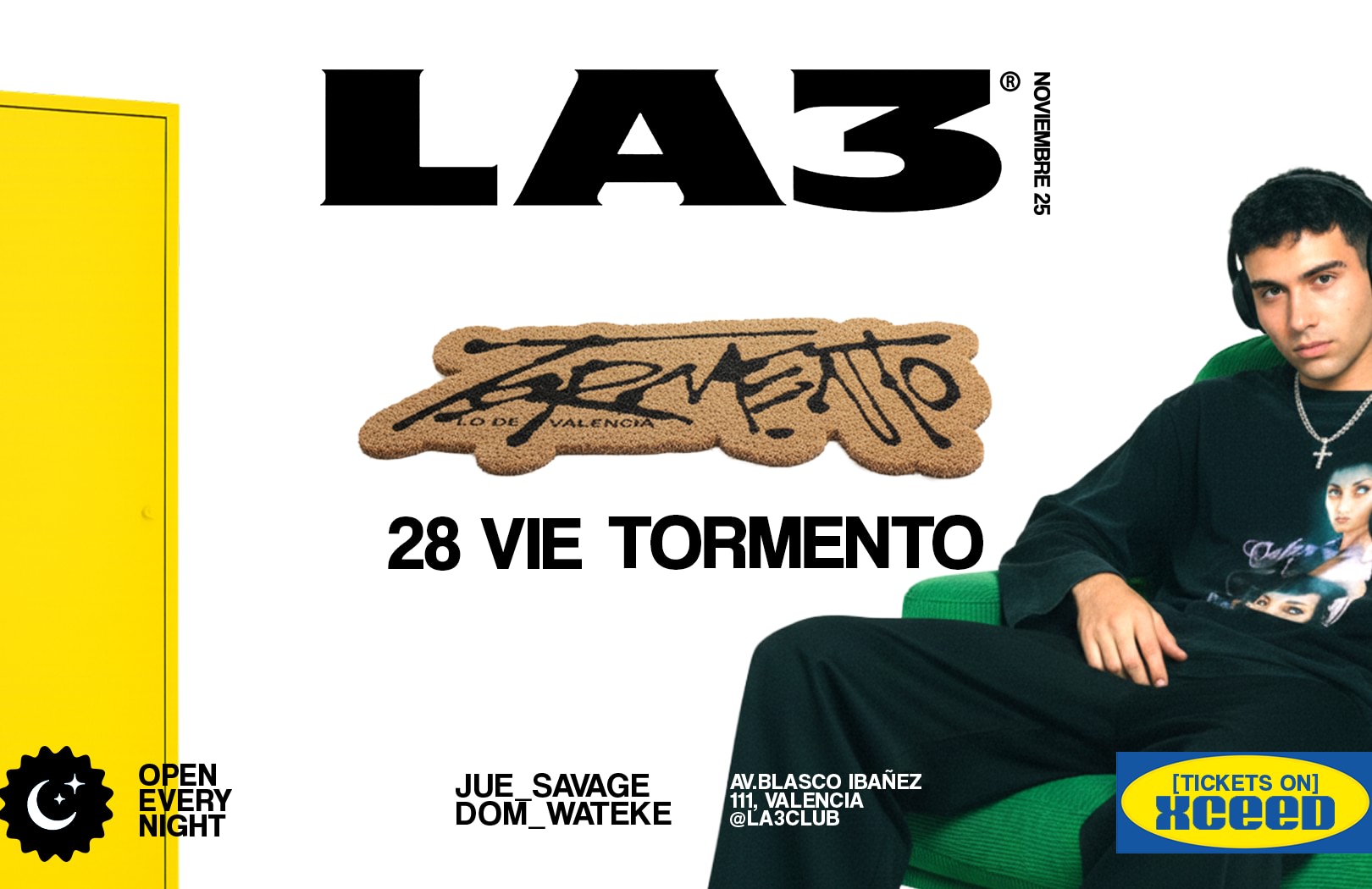 FRIDAY/VIERNES | TORMENTO: KID GUMMY + QETA + LIL ZAKI B + TETA METRALLETA image