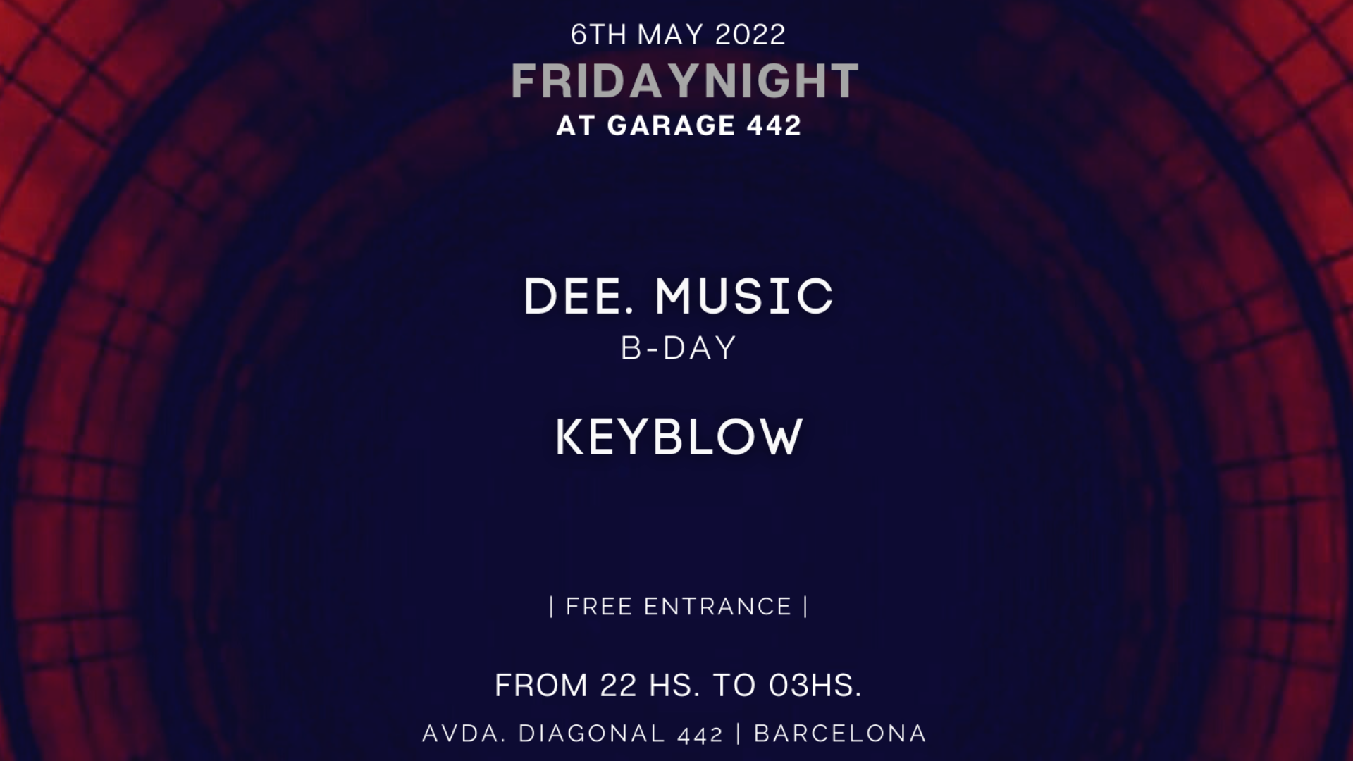 Fridaynight with Keyblow, Dee music (Free) image