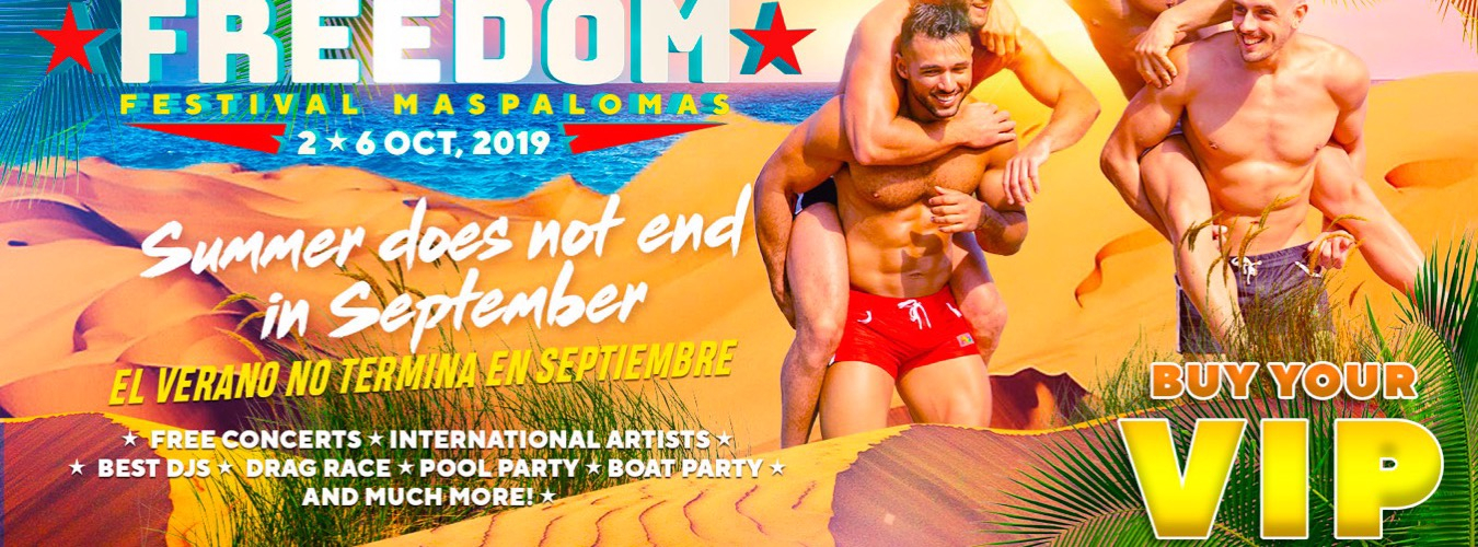 FULL VIP PASS - PASE VIP TOTAL | Freedom Festival Maspalomas