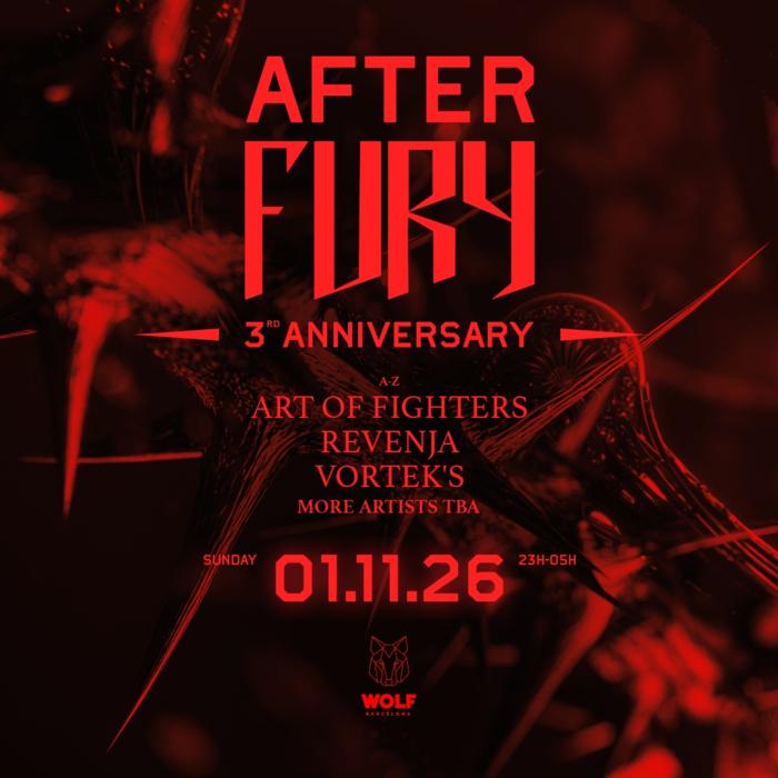 Cartel de Fury AFTER - 3rd Anniversary en Wolf Barcelona
