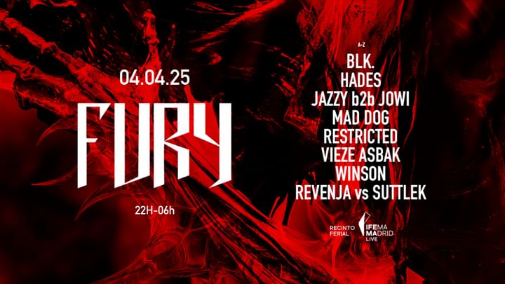 Cover for event: Fury Madrid Festival Hard Techno - Ifema