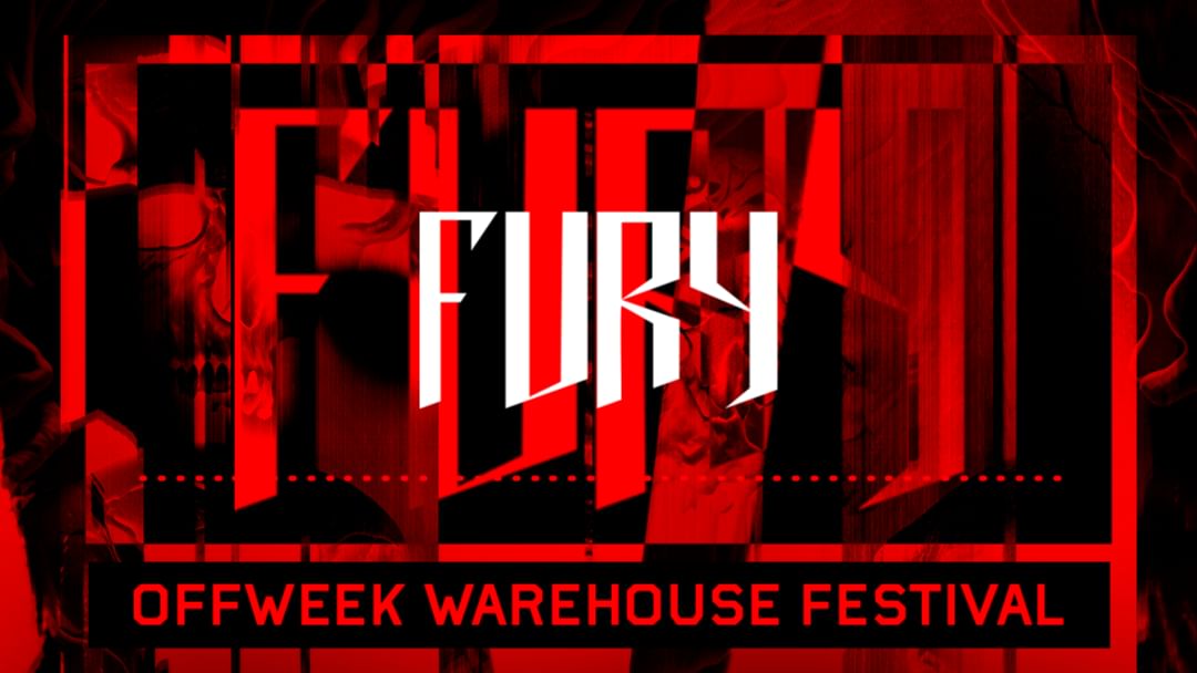 FURY - Offweek Warehouse Hardtechno Rave-Eventplakat