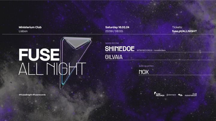 Cover for event: Fuse All Night: Shinedoe