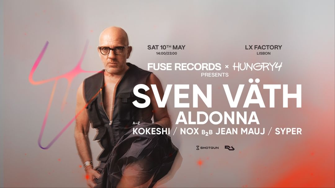 Capa do evento Fuse Records x Hungry4 Sven Väth at LX Factory