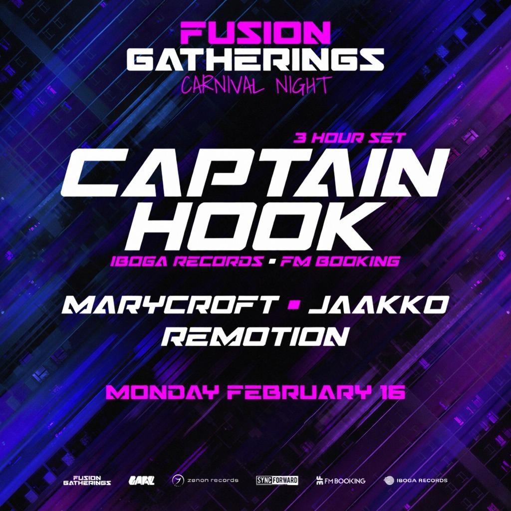 Fusion Gatherings - Carnival Night With Captain Hook image