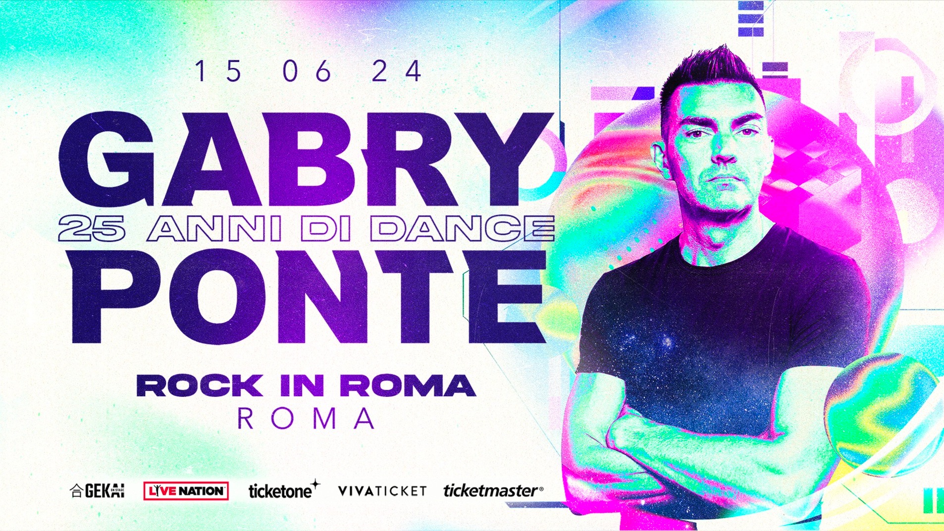 GABRY PONTE - 25 Anni di Dance - Rock in Roma 