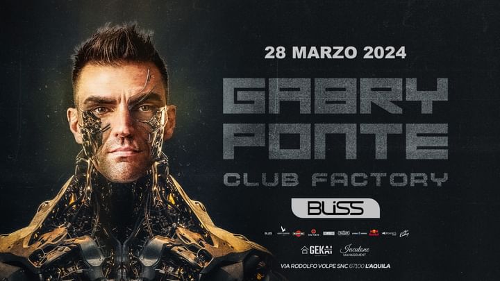 Cover for event: GABRY PONTE - CLUB FACTORY TOUR