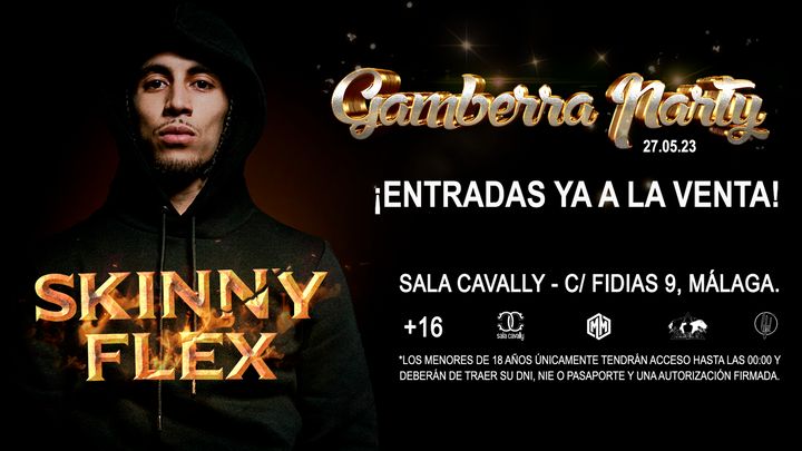 Cover for event: GAMBERRA PARTY PRESENTA SKINNY FLEX EN CONCIERTO