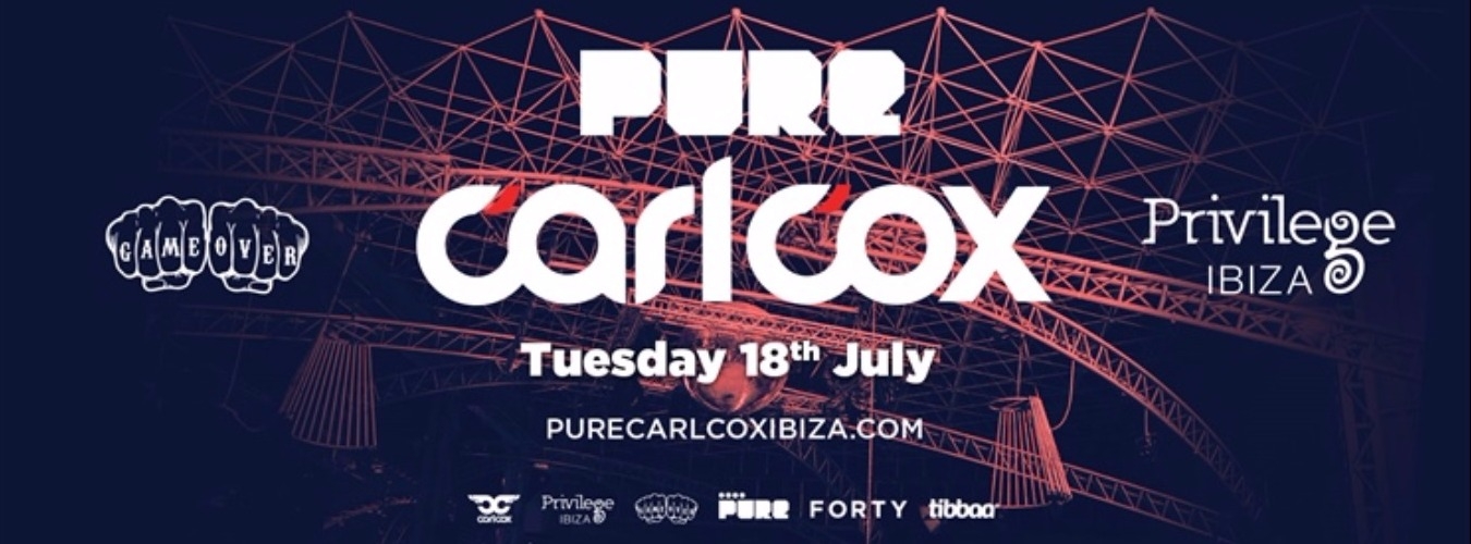 GAME OVER presents PURE CARL COX | 18th July image