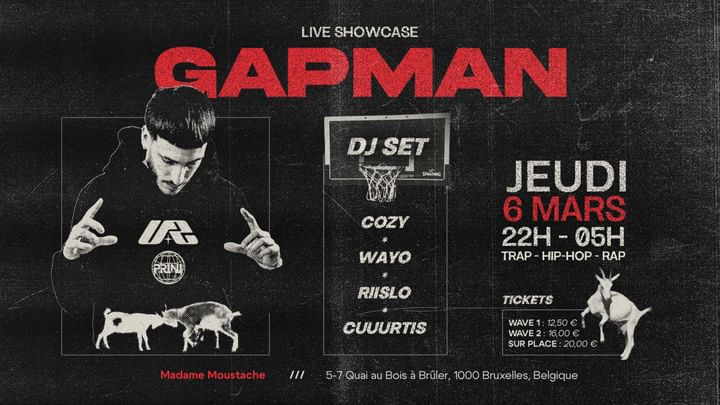 Cover for event: GAPMAN: Us The Mob x Prini