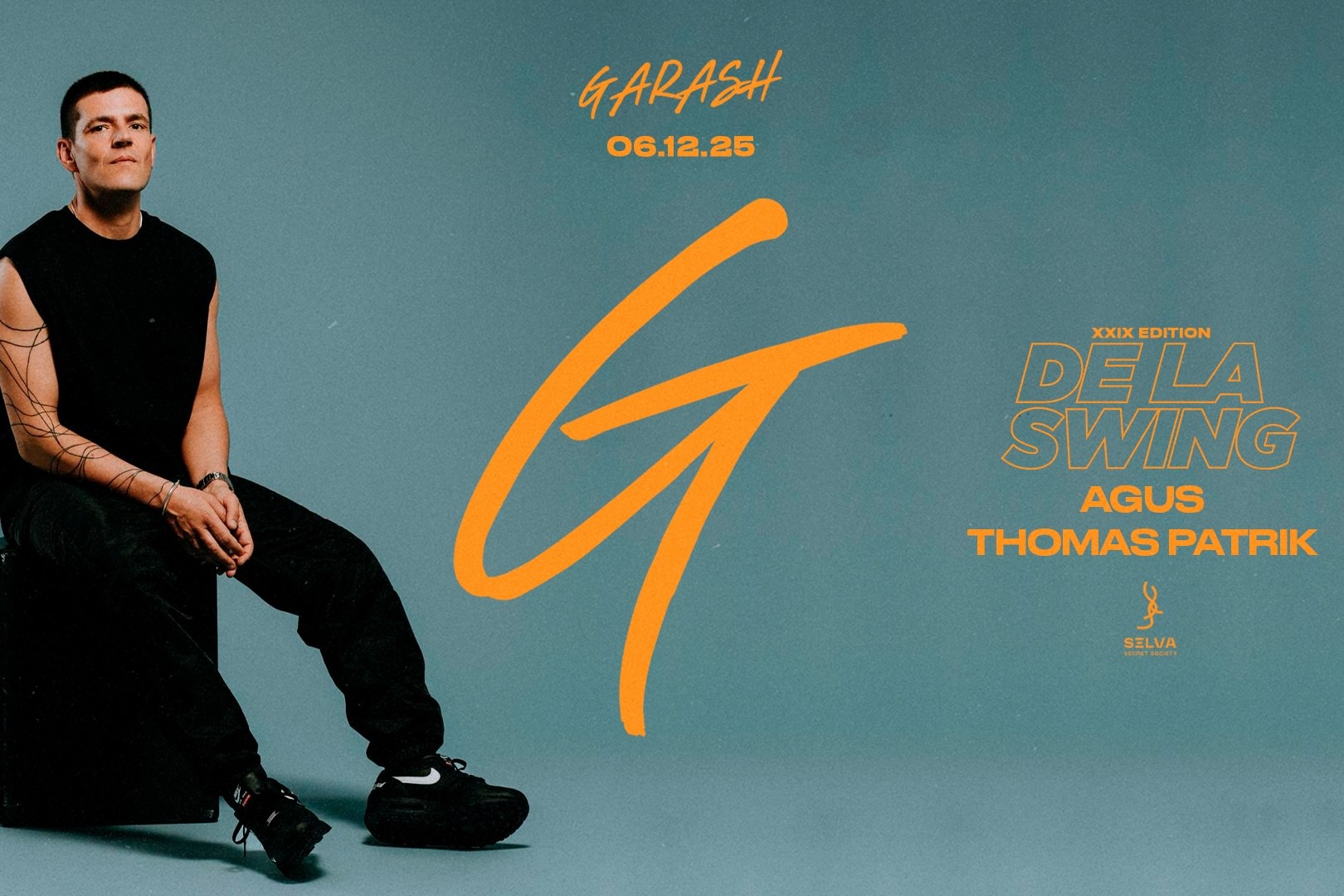 GARASH - 06/12/2025 - DE LA SWING + AGUS + THOMAS PATRIK image