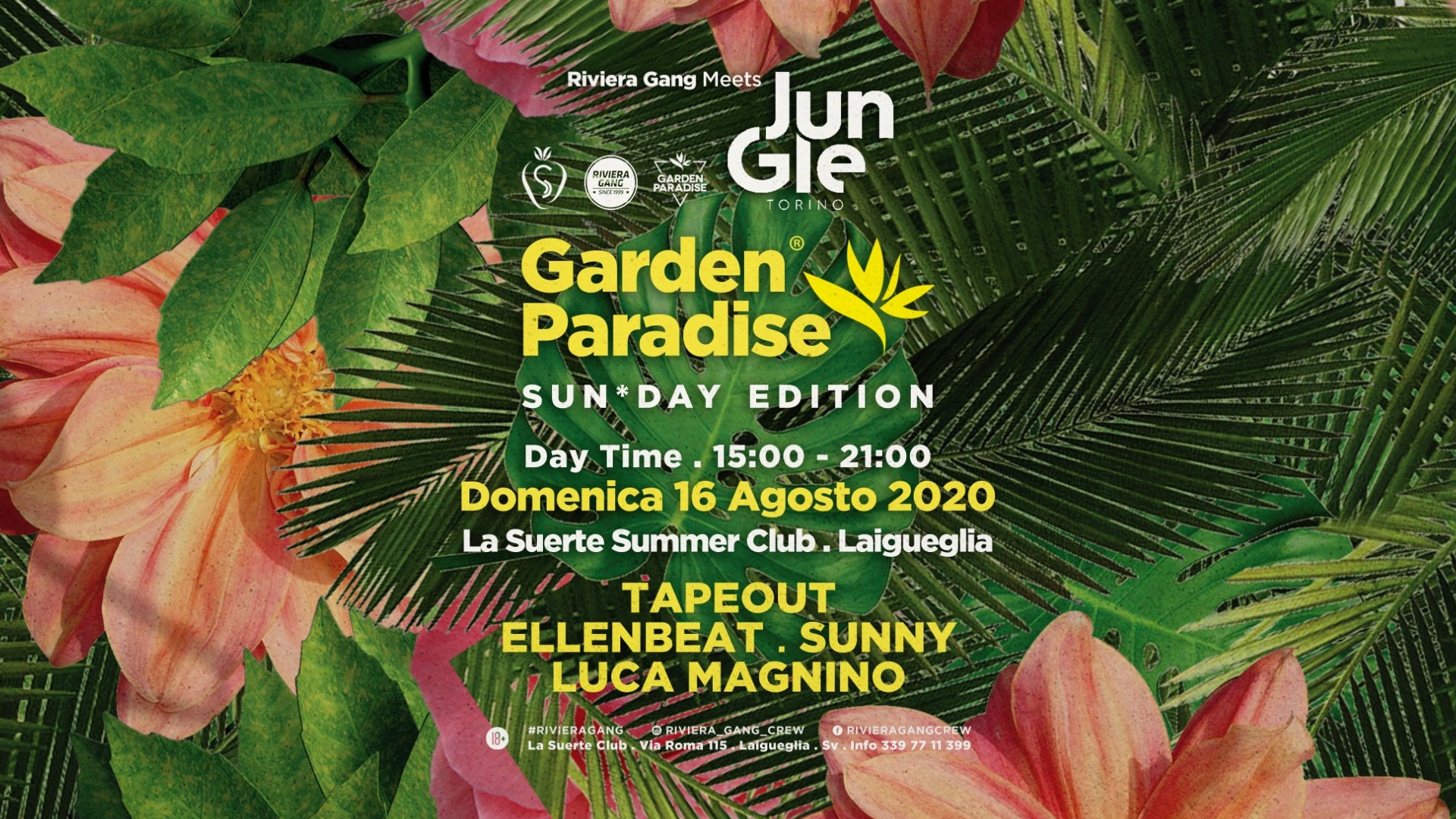 Garden Paradise - Sun*Day Edition - Daytime Party w/ JUNGLE image