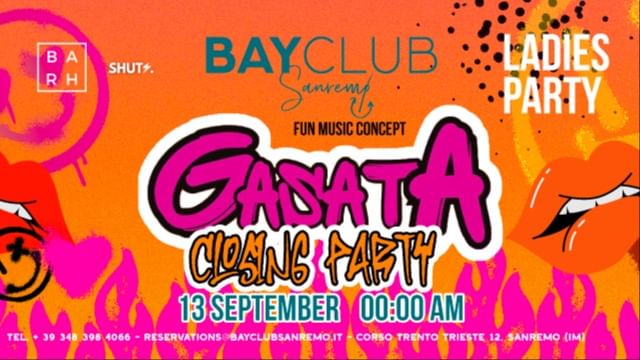 Cover for event: GASATA |Closing Party 13.09 | Bay Club Sanremo