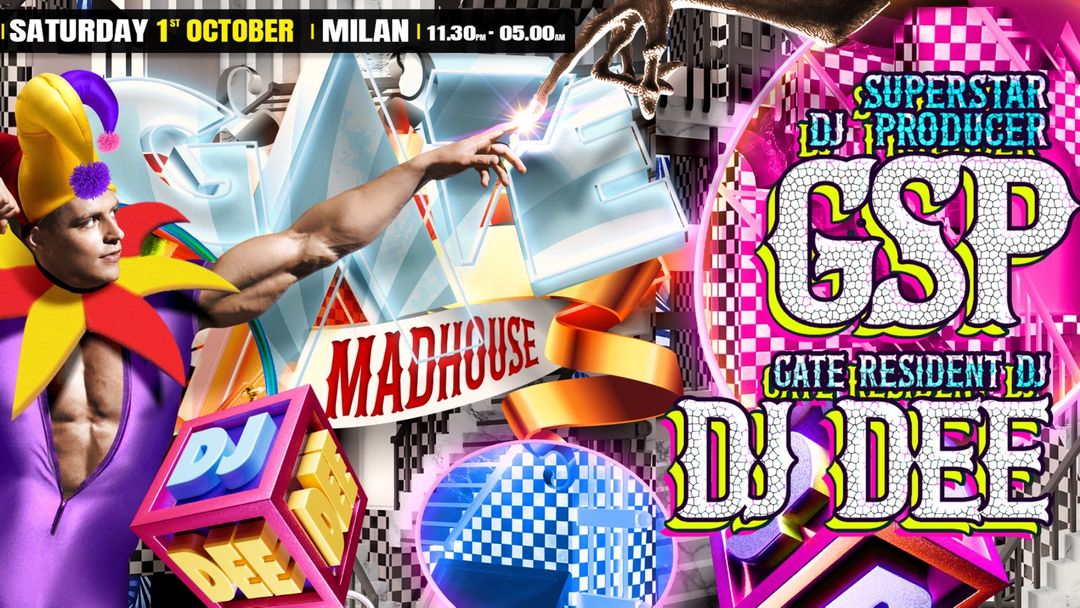 GATE PARTY - MAD HOUSE - Season Opening Party-Eventplakat