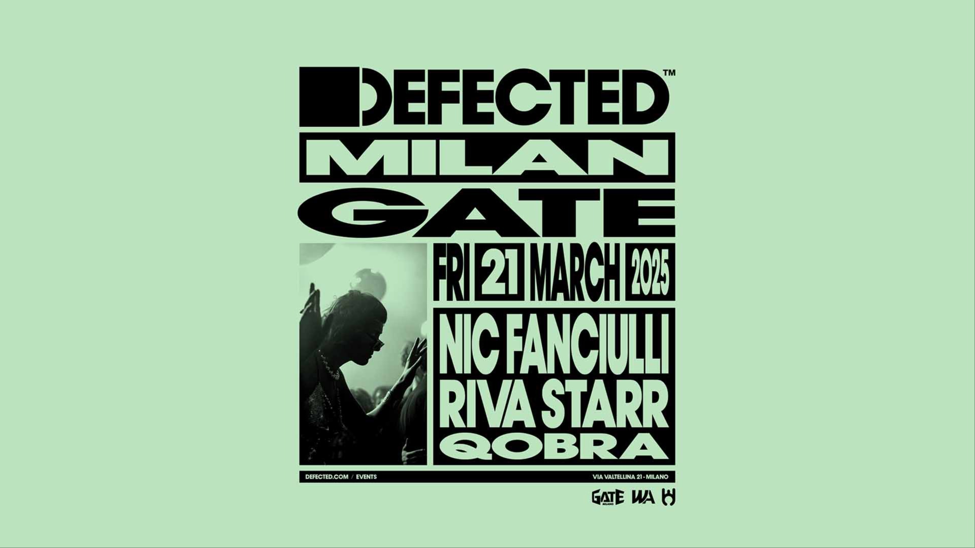 GATE presents DEFECTED: NIC FANCIULLI, RIVA STARR & QOBRA image
