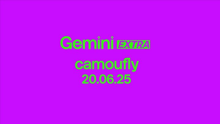 Cover for event: Gemini Extra | camoufly