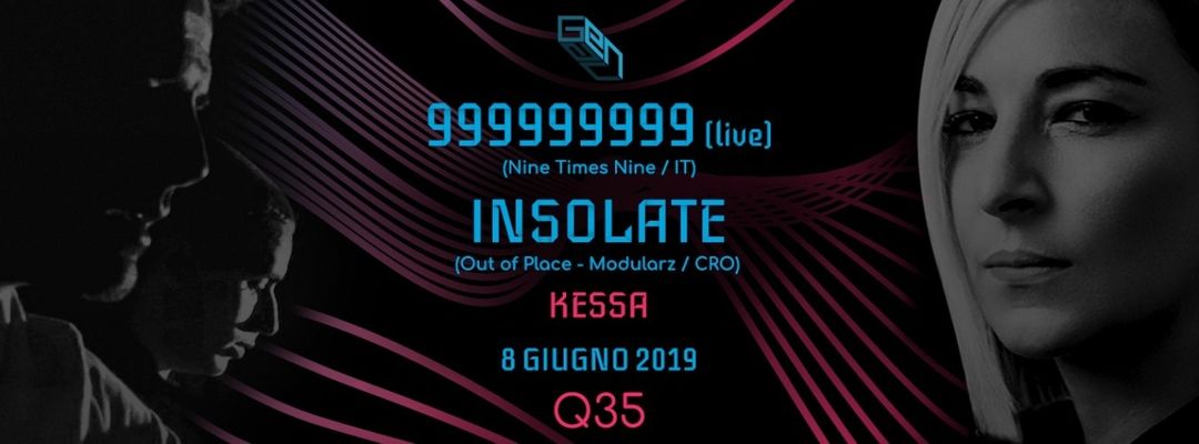GENAU pres. 999999999 Live + INSOLATE at Q35 event cover