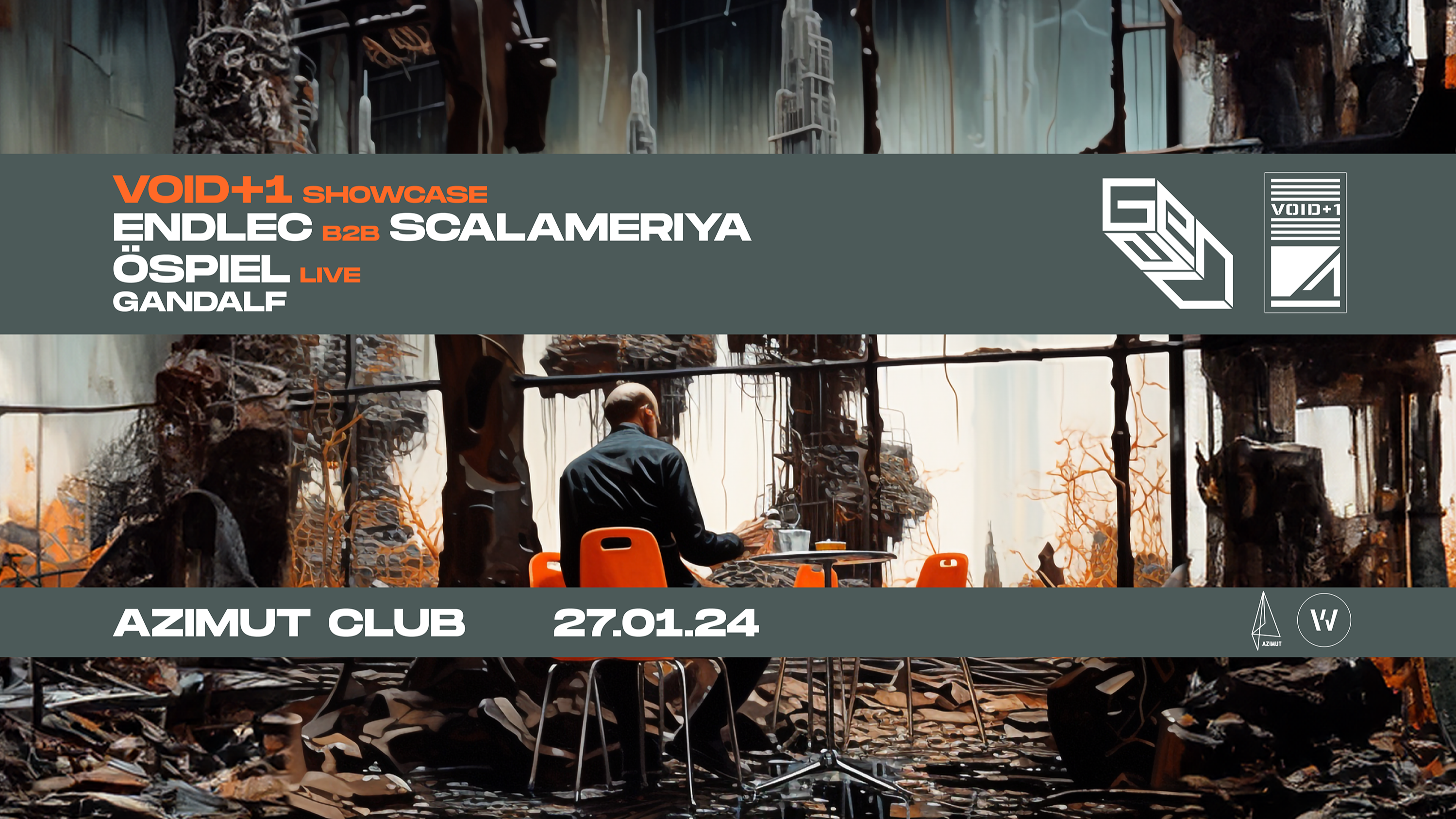 GENAU: VOID+1 Showcase w/ ENDLEC, OSPIEL Live, SCALAMERIYA. Gandalf at Azimut image