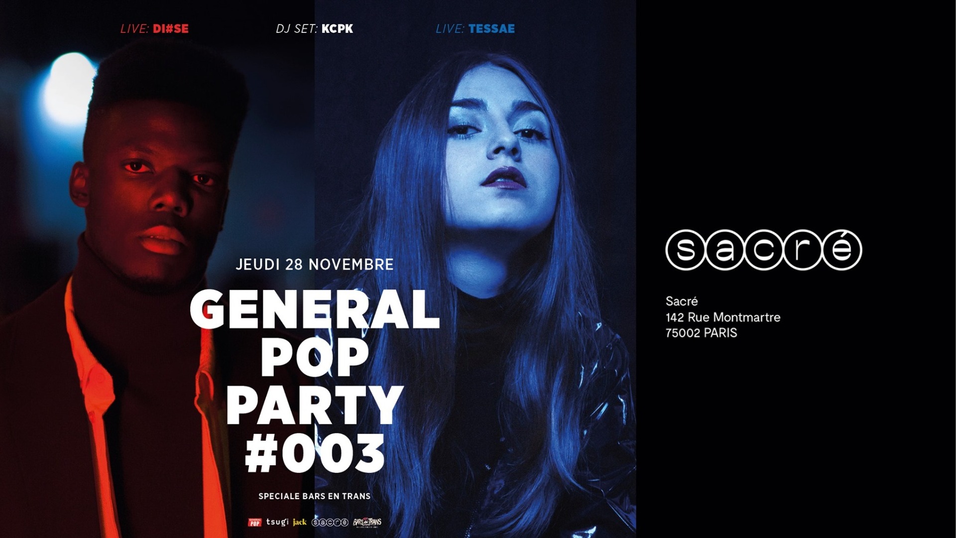 General POP Party 003 - spéciale Bars en Trans image