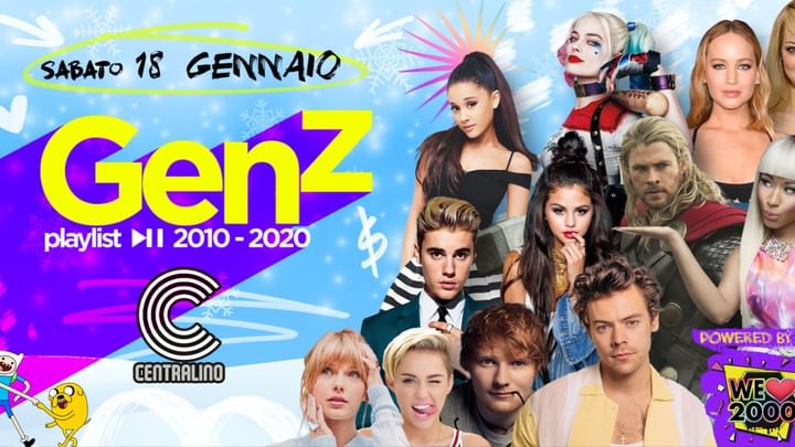 Cover for event: GENERAZIONE Z, il 2010s PARTY al CENTRALINO Club / SABATO 18 GENNAIO