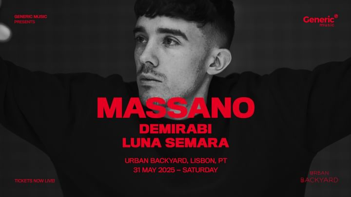 Cover for event: Generic Music presents: Massano in Lisbon