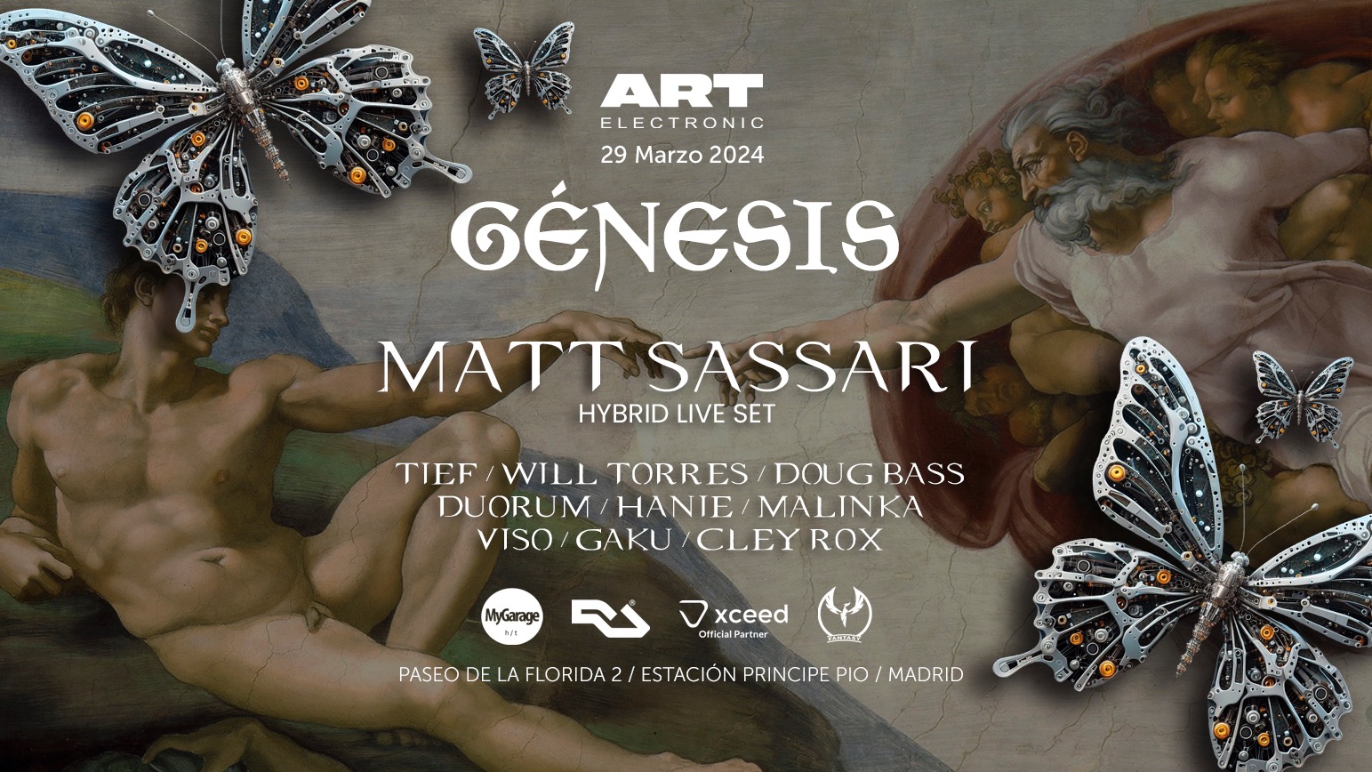 GÉNESIS W/ MATT SASSARI - ART ELECTRONIC image