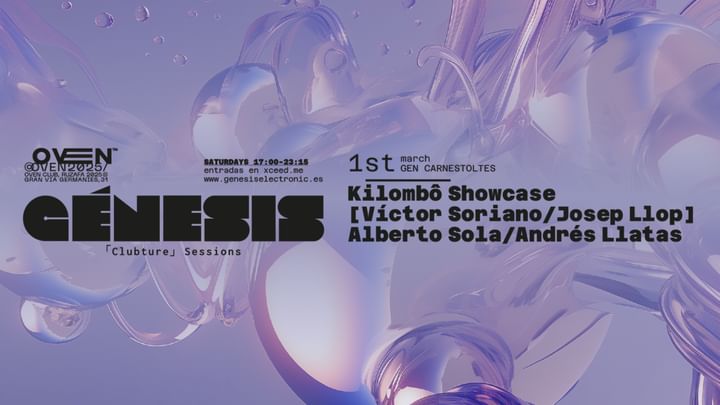 Cover for event: Génesis x Oven: Andrés Llatas, Kilombô, Alberto Sola