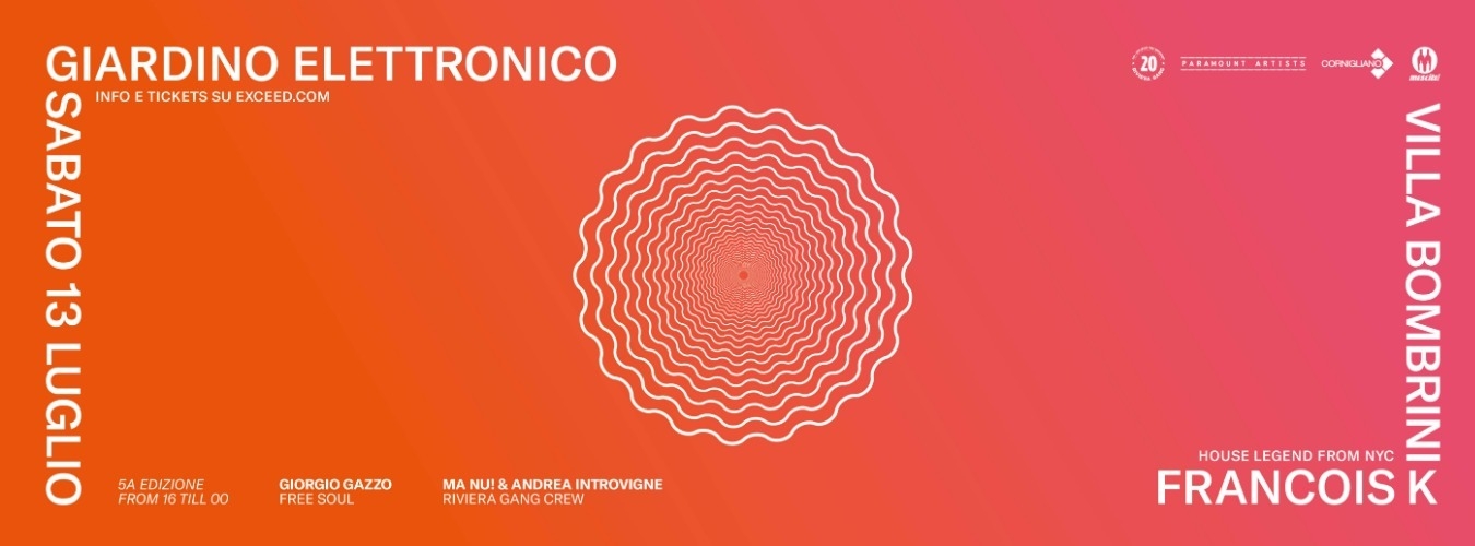 Giardino Elettronico 5° Edizione presenta François K image