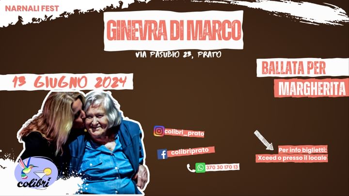 Cover for event: GINEVRA DI MARCO: Ballata per Margherita