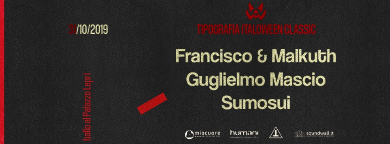 Gio 31 Ottobre | Tipografia Italoween Classic - Palazzo Lepri image