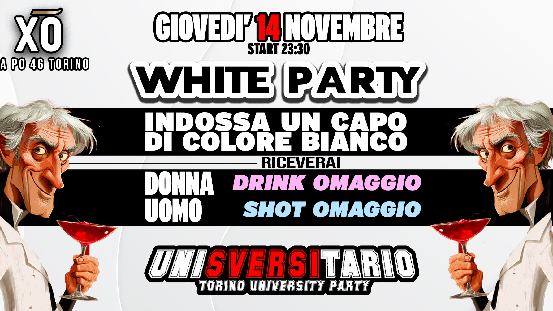 Giovedì 14 nov. FREE ENTRY + DRINK OMAGGIO in lista 