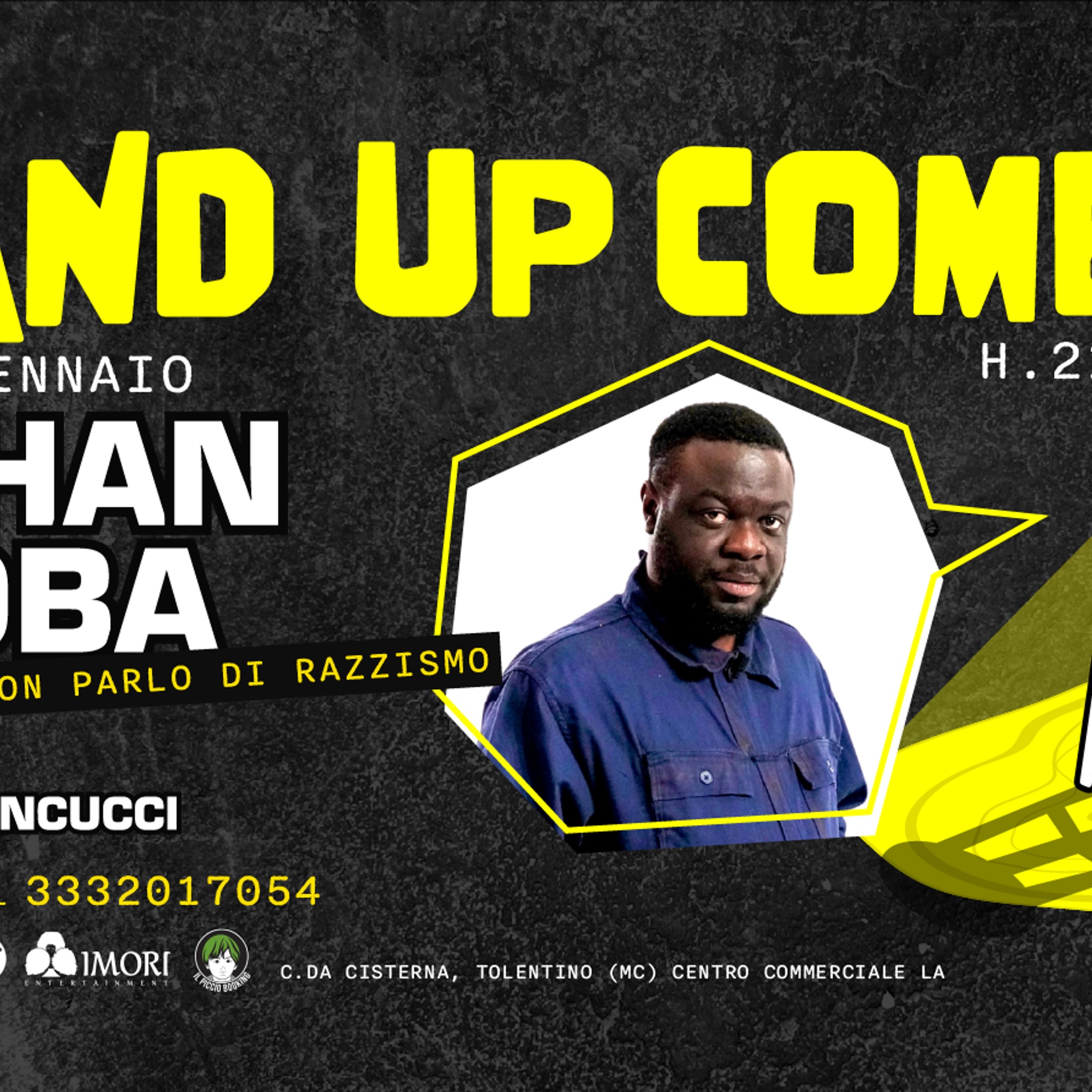 GIOVEDÌ 22 GENNAIO - NATHAN KIBOBA - STAND UP COMEDY at MAGMA image