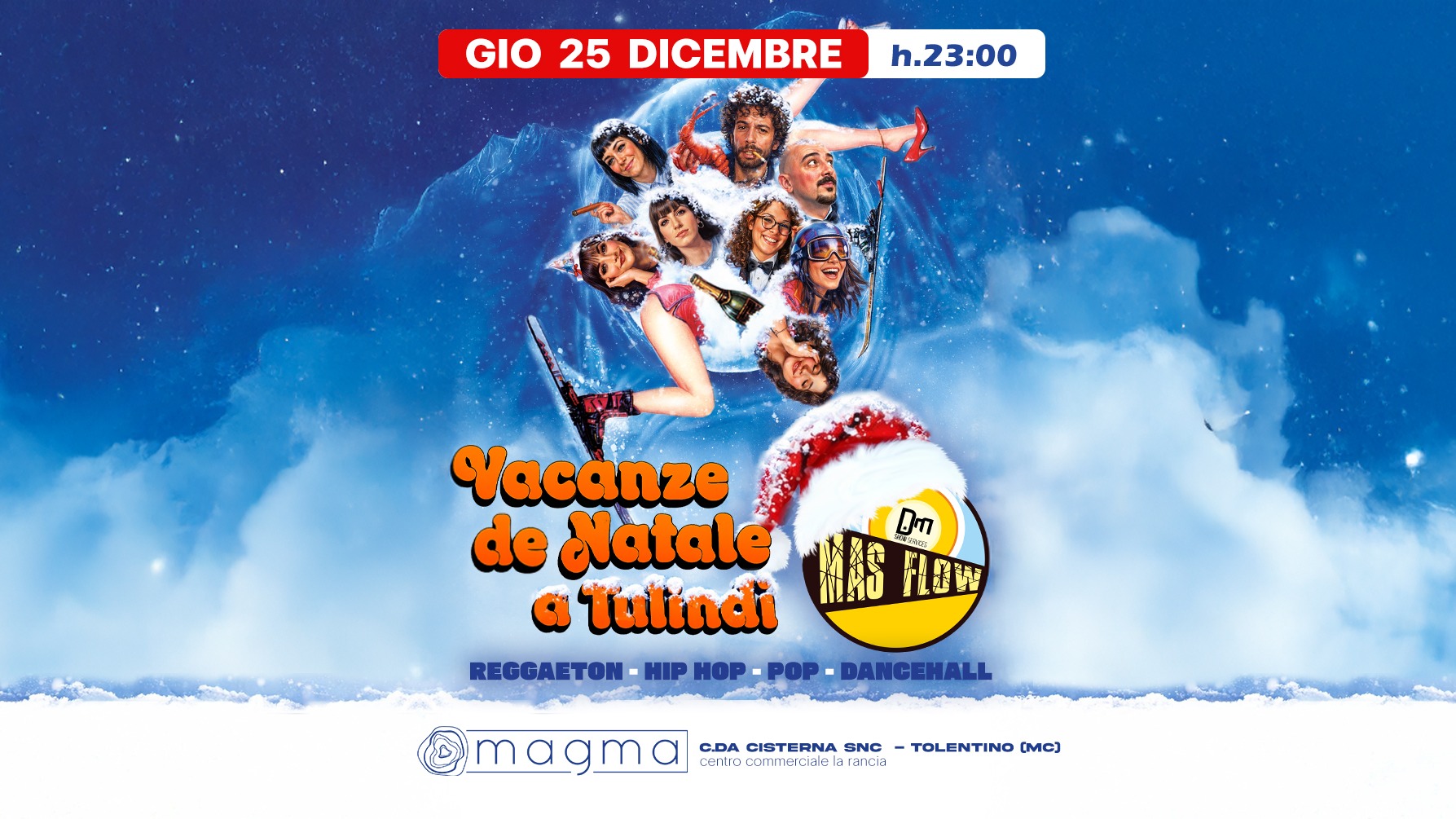 GIOVEDÌ 25 DICEMBRE – MAS FLOW at MAGMA -  VACANZE DE NATALE A TULINDÌ – at MAGMA image