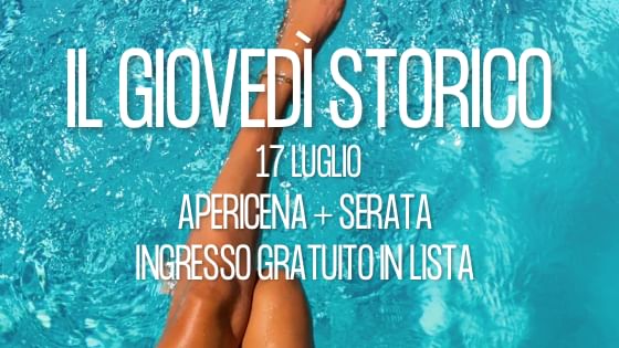 Cover for event: GIOVEDÌ STORICO DEL MASTER —> ingresso gratuito + shot in lista