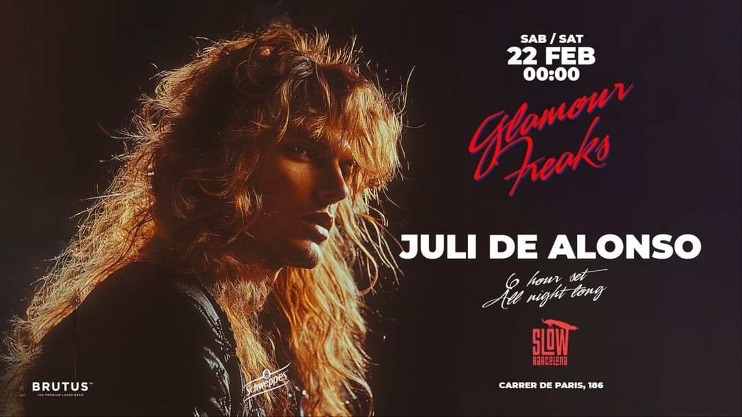 Cartell de l'esdeveniment Glamour Freaks Night: Juli de Alonso (All Night Long)